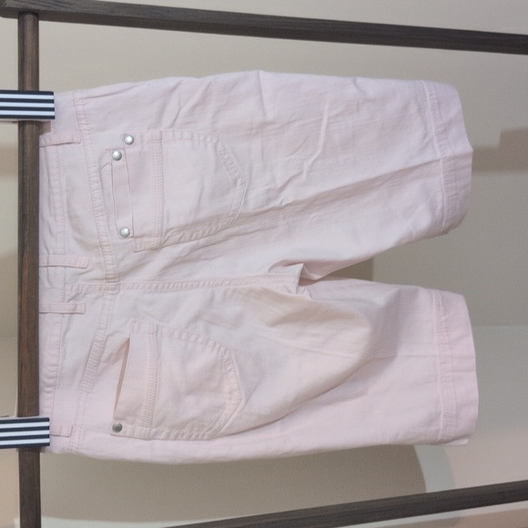 Jones & Co | Light Pink Women's Shorts Cotton Blend - Picture 7 of 14